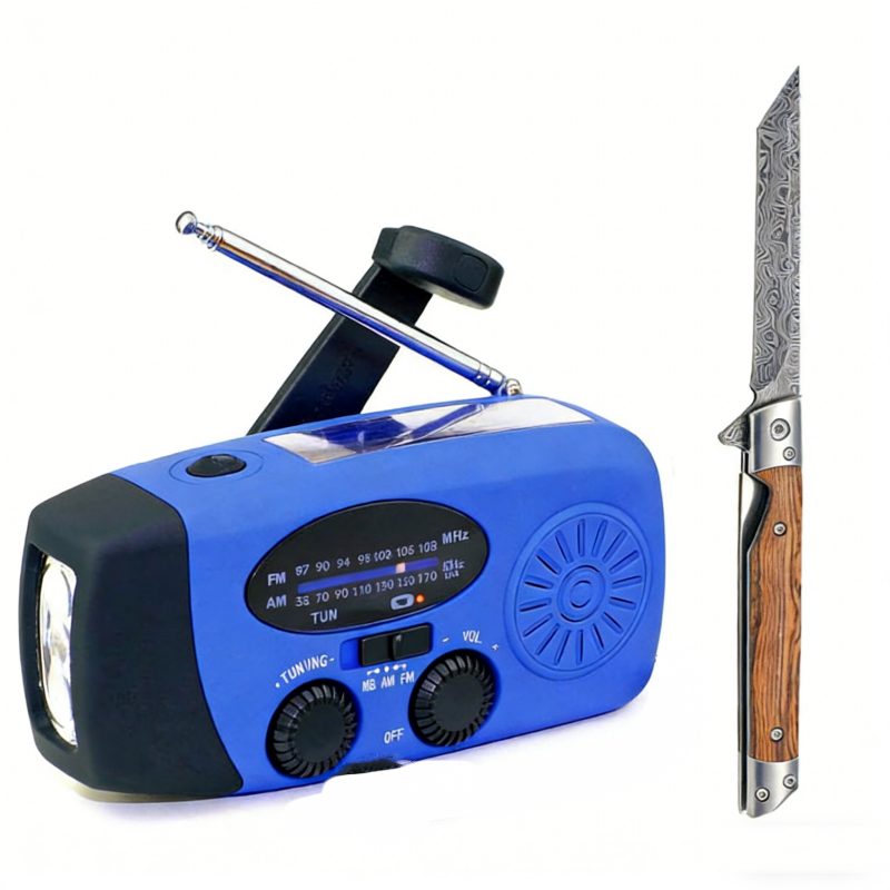 ⏳2026 Neue Ankünfte::Zeitlich begrenztes Angebot⏳ Solar-Kurbelradio mit AM/FM-Empfang – 3-LED-Taschenlampe, USB-Notladefunktion und 600-mAh-Akku