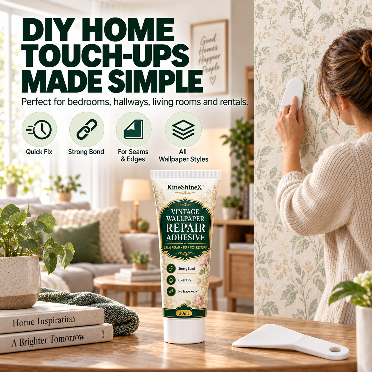 🧱 Kleber zur Tapetenreparatur