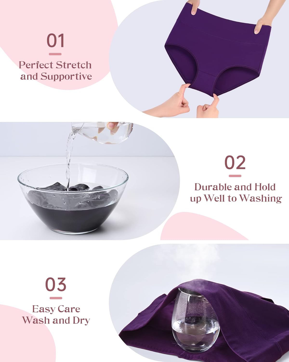 đBuy 1 Get 5 PacksâšPlus Size High-Waist Hip-Lifting Cotton Panties for Women