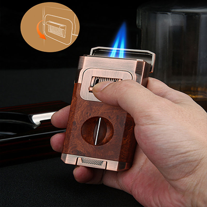 All-in-One Torch Lighter with Built-in Cutter