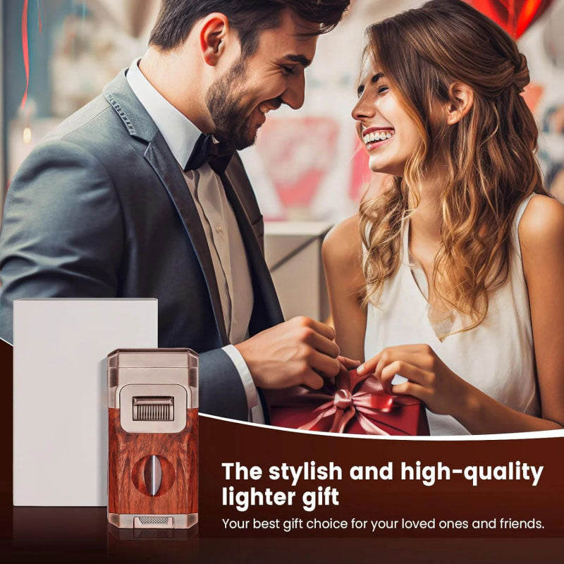 All-in-One Torch Lighter with Built-in Cutter
