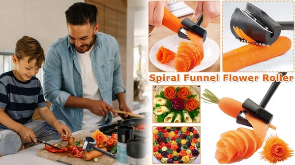 🥰40% Rabatt 🪒Spiralschneider für Obst und Gemüse, kreatives Küchenutensil
