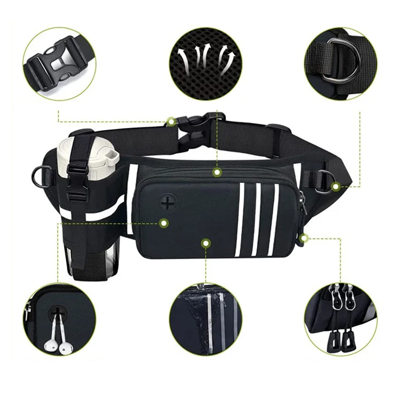 Anti-Pull Dog Walking Waist Bag