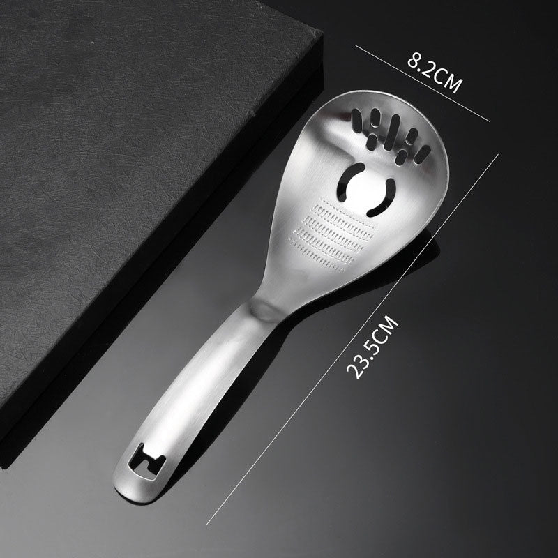 🔥 50% sparen! Ein Löffel, fünf Funktionen! – 5-in-1 Multifunktions-Küchenlöffel aus Edelstahl – ideal zum Kochen, Backen & für die Küche ✨🥄