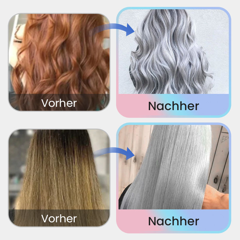 2-in-1-Silber-Haarfarbe mit natürlichem Essenz-Extrakt