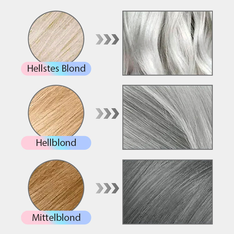 2-in-1-Silber-Haarfarbe mit natürlichem Essenz-Extrakt