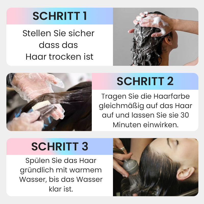 2-in-1-Silber-Haarfarbe mit natürlichem Essenz-Extrakt
