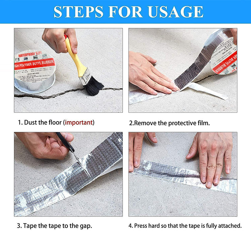 đ„ Nur heute: 55 % Rabatt! â đ Hochbelastbares wasserdichtes Aluminiumband â Sofortige Reparatur und Abdichtung bei Lecks