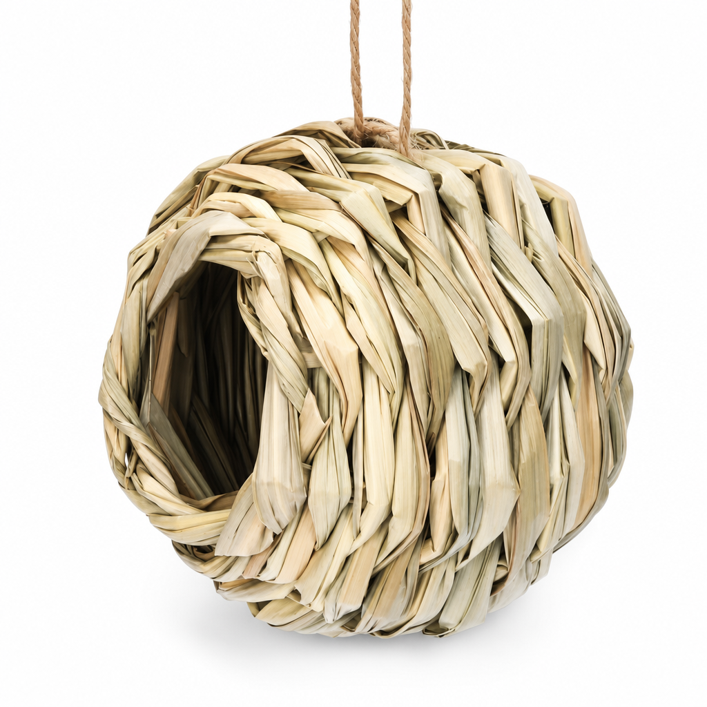 đŠ 50% RABATT! đż Kugel-Vogelhaus aus Stroh â NatĂŒrlich & dekorativ fĂŒr Garten & Balkon âš