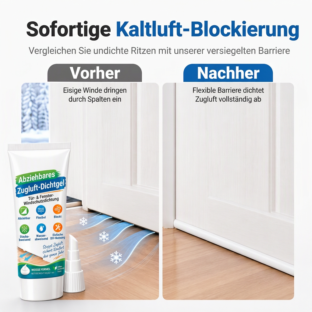 đȘ JETZT 50% RABATT! Ablösbares Dichtgel fĂŒr TĂŒrfugen â Entfernbarer winddichter Zugluftstopper, wasserdichter und staubdichter Dichtstoff fĂŒr Heimfugenisolierung