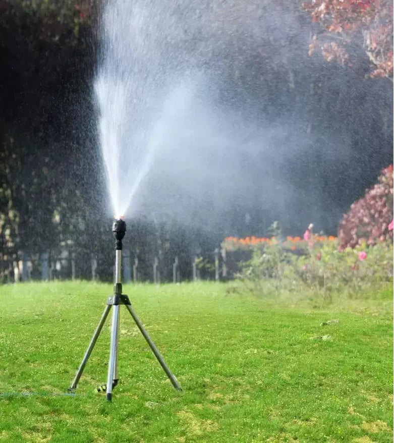 Edelstahl Rotary Bewässerung Stativ Teleskop Unterstützung Sprinkler