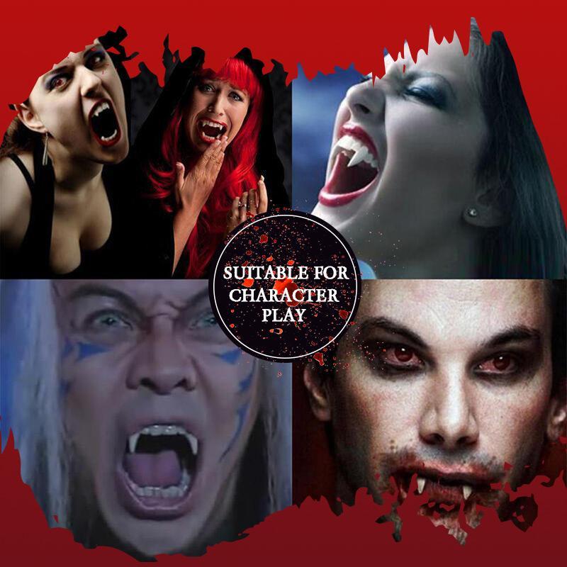(Heißer Verkauf)Rückziehbare Halloween Vampirzähne