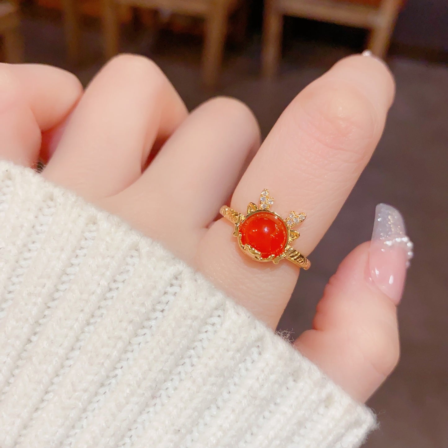 Women’s Cute Dragon Lucky Ring