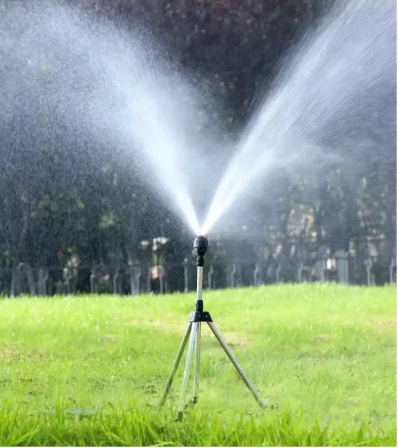 Edelstahl Rotary Bewässerung Stativ Teleskop Unterstützung Sprinkler