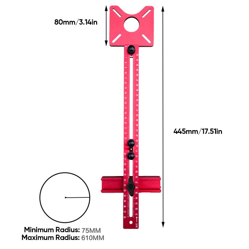 3 in 1 Router Fräsen Nut Klammer