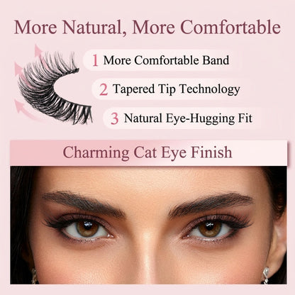 ⏳Zeitlich begrenztes Angebot: 3 Stück zum Einzelpreis von nur €3,99!!🌸 Selbstklebende, wiederverwendbare falsche Wimpern – in 3 Sekunden befestigt, kein Kleber nötig
