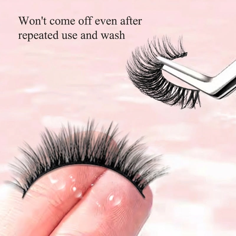 ⏳Zeitlich begrenztes Angebot: 3 Stück zum Einzelpreis von nur €3,99!!🌸 Selbstklebende, wiederverwendbare falsche Wimpern – in 3 Sekunden befestigt, kein Kleber nötig