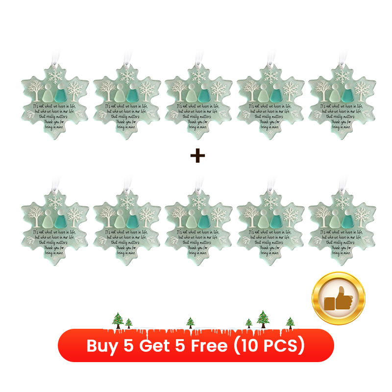 🎄Weihnachts-Vorverkauf €3.69!!☃️🌊Schneeflockenförmige Meerglas-Freundschaftsdeko❄✨ Von der Natur geformt & von Hand gefertigt!