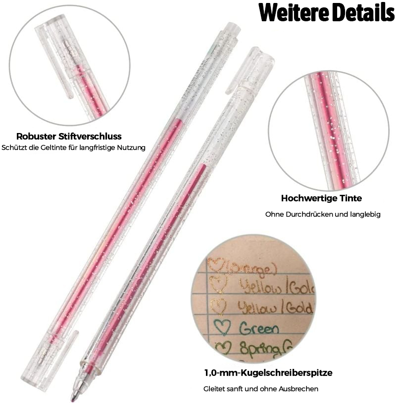 🎁LETZTER TAG DER AKTION 50% RABATT🔥Glitzer-Gelstifte-Set
