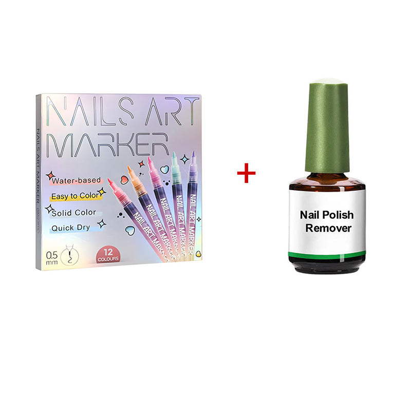 🎁 Hot Sale 50 % RABATT ⏳🎨 12 Farben Nagelkunst-Stifte-Set
