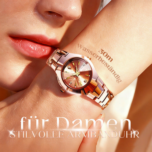 🔥Weihnachtsverkauf – bis zu 50 % Rabatt🎅  Elegante wasserdichte Damenuhr