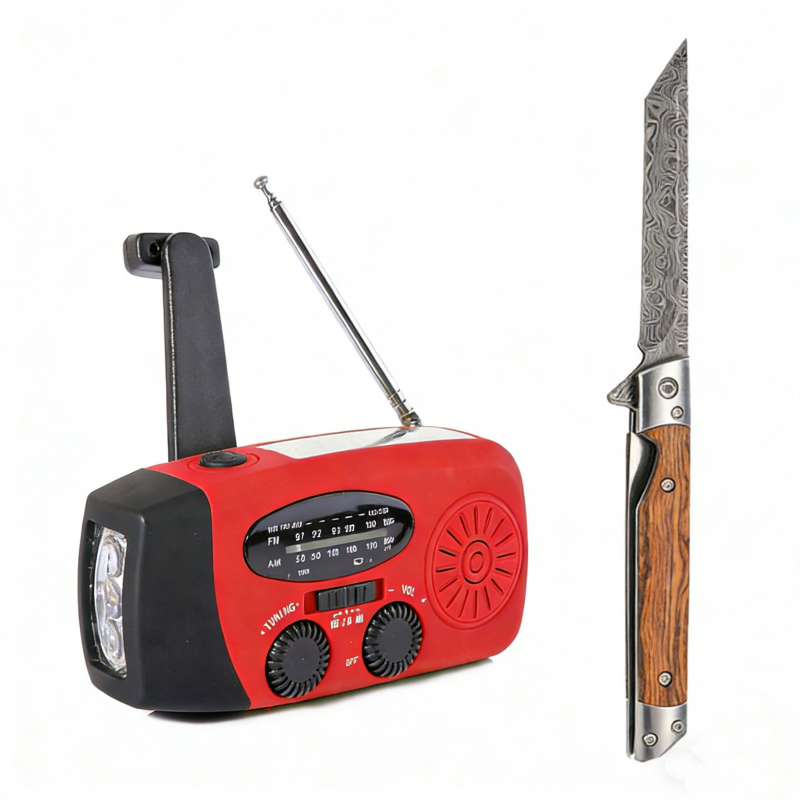⏳2026 Neue Ankünfte:：Zeitlich begrenztes Angebot⏳ Solar-Kurbelradio mit AM/FM-Empfang – 3-LED-Taschenlampe, USB-Notladefunktion und 600-mAh-Akku