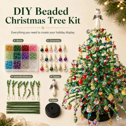 🎄✨ DIY-Set für den Weihnachtsbaum mit Perlen – 🎅 Gestalte deine eigene funkelnde Weihnachtsdekoration