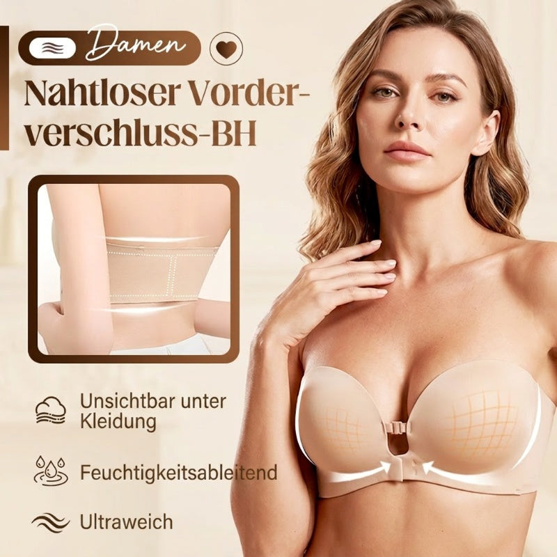 Nahtloser BH mit Frontverschluss und verstellbaren Trägern