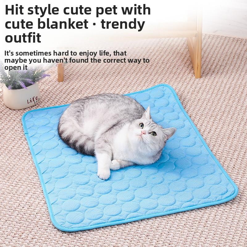 ❄️Letzter Tag 49 % Rabatt🐱🐶Kühlmatte für Hunde & Katzen Waschbar, Sommer Haustier Kühldecke Selbstkühlend