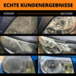 ⏰ 50% Rabatt!! 🥳Scheinwerfer wieder wie neu! Reparaturset gegen Vergilbung & Kratzer –💞 50.000+ zufriedene Kunden – jetzt sichern!