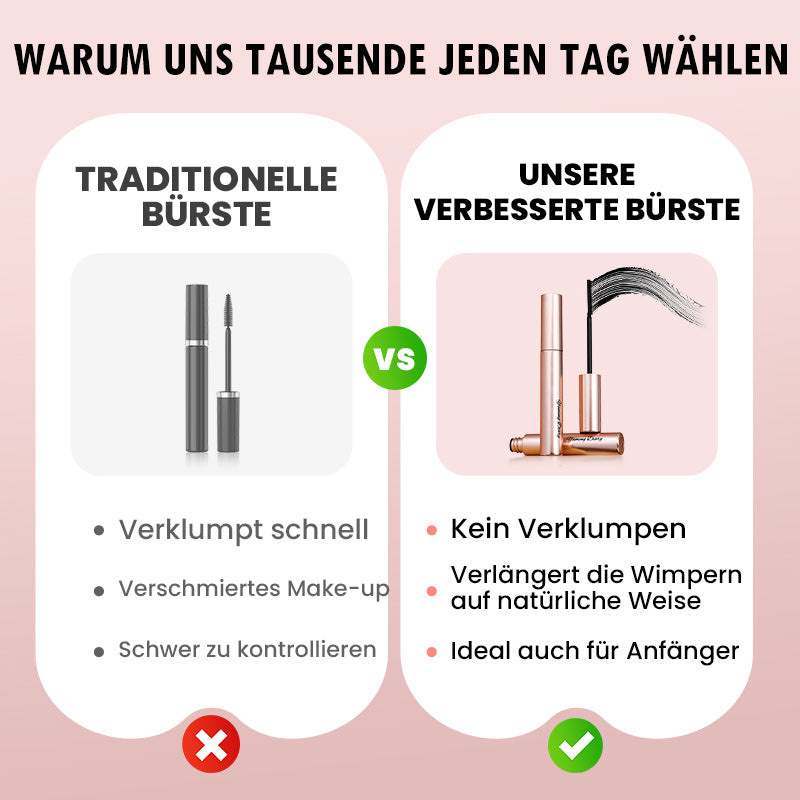 🔥 [Wasserfest & wischfest] Verlängernde, kräuselnde & lang anhaltende Wimperntusche 🔥