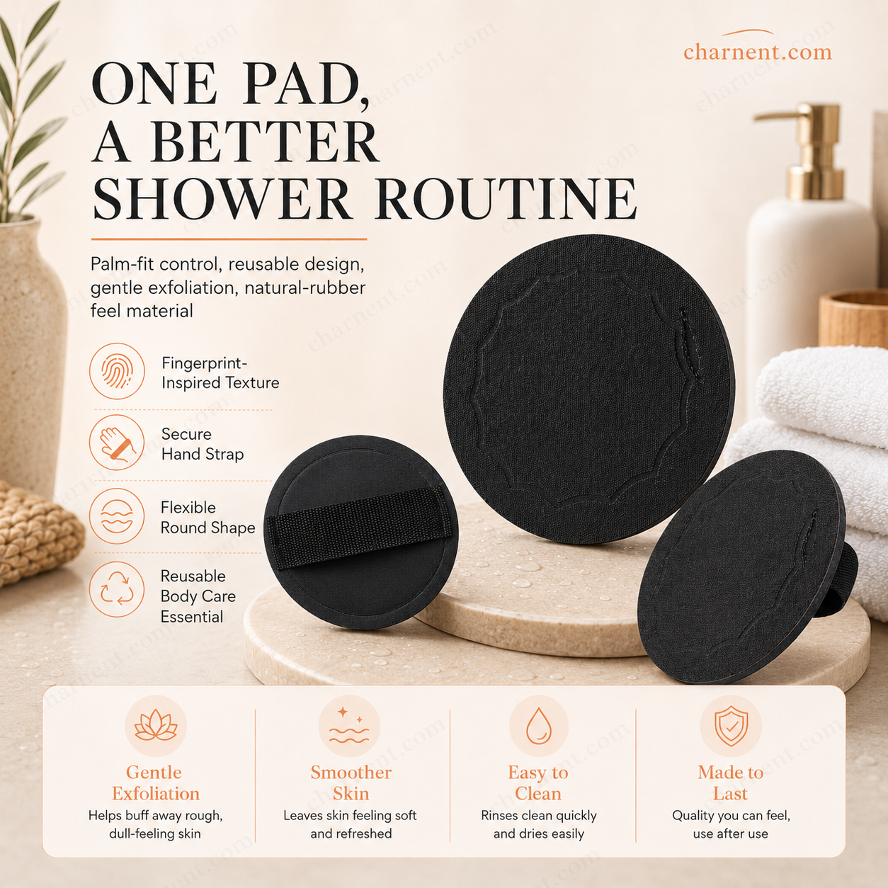 🚿 Zwei zum Preis von einem Wiederverwendbare Peeling-Pads | Sanft für glatte, frische Haut🧖‍♀️