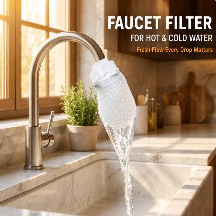 ⚡Über 50.000 verkauft! Fast ausverkauft – 💥⏰ Spritzschutzfilter für Küchenarmaturen zur Entfernung von Ablagerungen und Rost