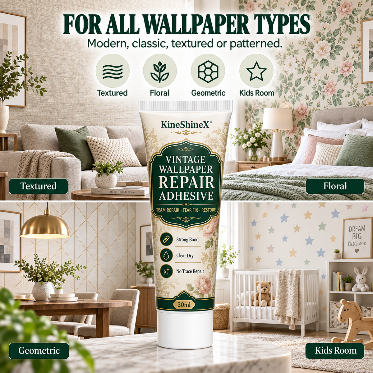 🧱 Kleber zur Tapetenreparatur