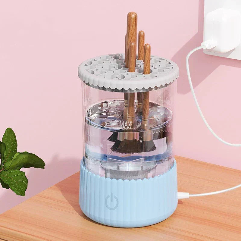 💖 50% RABATT! ✨ AUTOMATISCHER MAKE-UP-PINSELREINIGER - Tiefenreinigung in 3 Minuten, kompakt & tragbar für Reisen, USB-Aufladung mit leisem Betrieb 🌸🚿