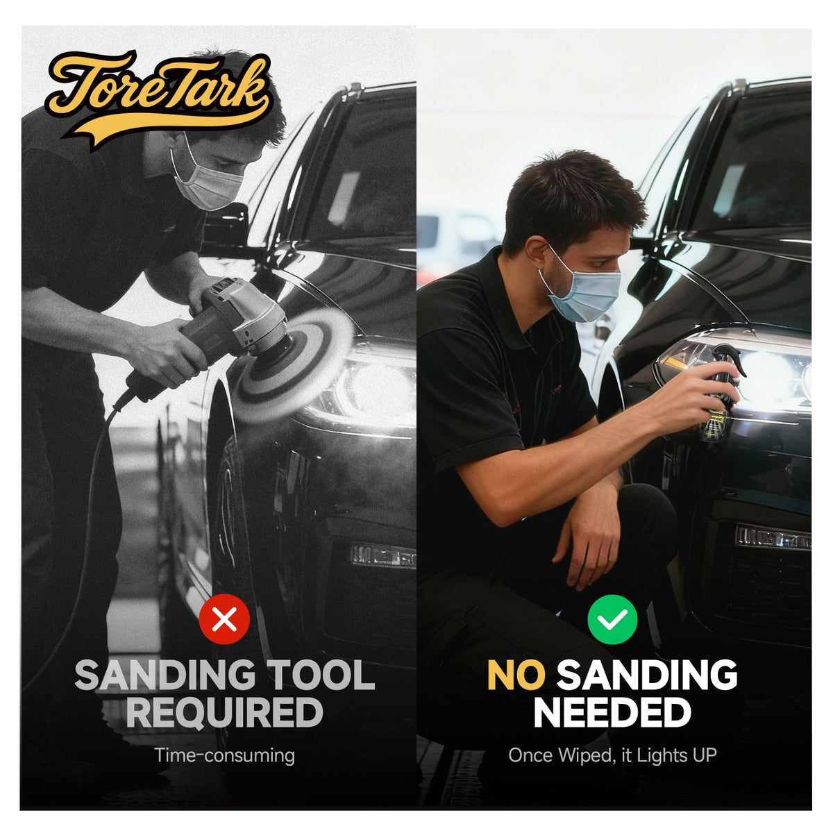 🥳HOT SALE🥳💞50K+ SOLD! Toretark Car Headlight Restoration Kit