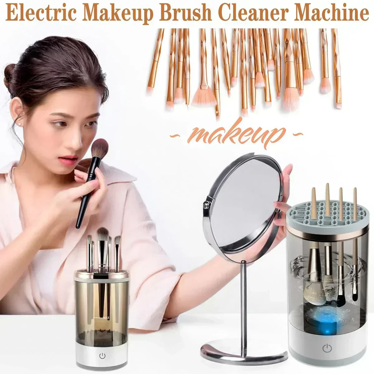 💖 50% RABATT! ✨ AUTOMATISCHER MAKE-UP-PINSELREINIGER - Tiefenreinigung in 3 Minuten, kompakt & tragbar für Reisen, USB-Aufladung mit leisem Betrieb 🌸🚿