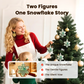 🎄Weihnachts-Vorverkauf €3.69!!☃️🌊Schneeflockenförmige Meerglas-Freundschaftsdeko❄✨ Von der Natur geformt & von Hand gefertigt!