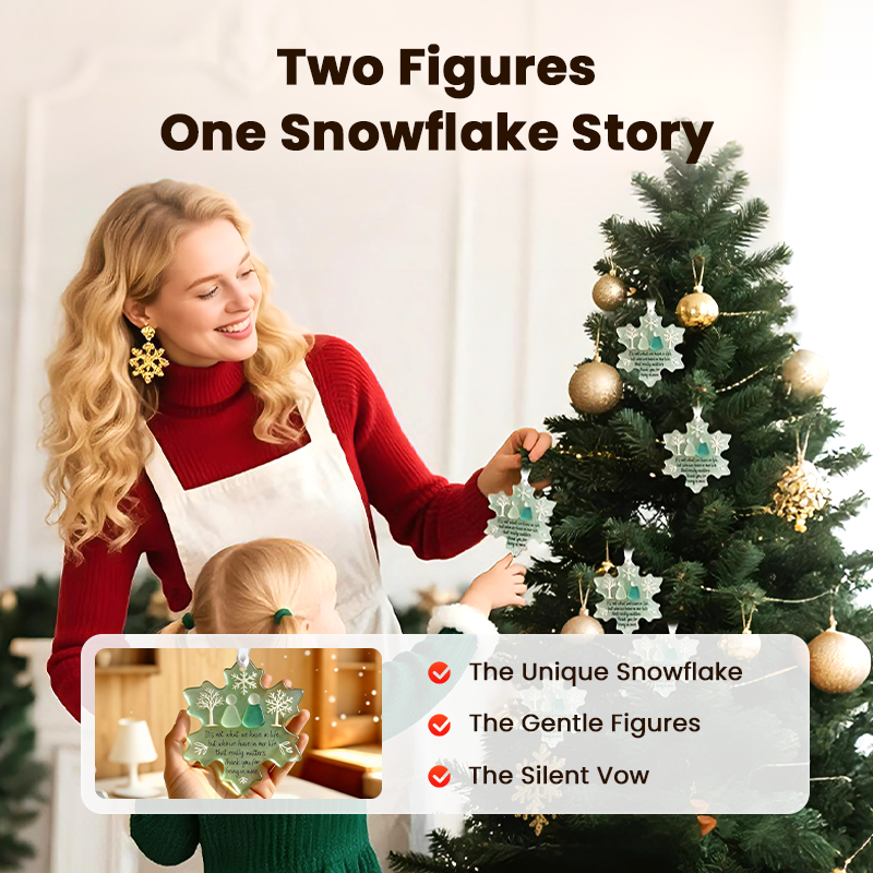 🎄Weihnachts-Vorverkauf €3.69!!☃️🌊Schneeflockenförmige Meerglas-Freundschaftsdeko❄✨ Von der Natur geformt & von Hand gefertigt!