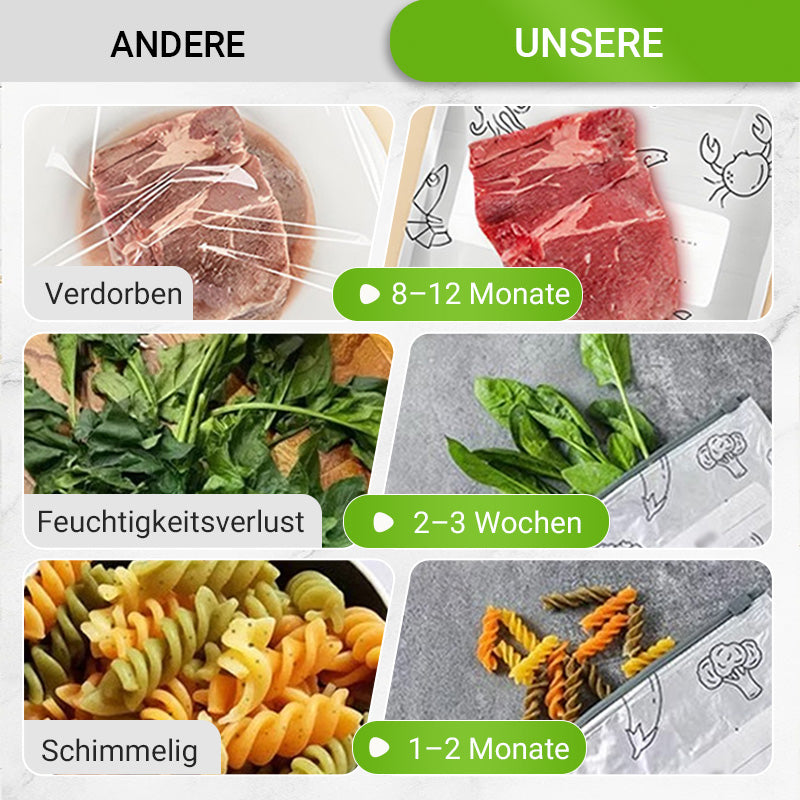 ✨ 🔥 1+1 gratis 【20 Stück】 🔥 Wiederverwendbare, verschließbare Aufbewahrungsbeutel aus Aluminiumfolie – Lebensmittelecht, auslaufsicher & vielseitig – Ideal für Frische & Ordnung in Küche & Haushalt 🏠