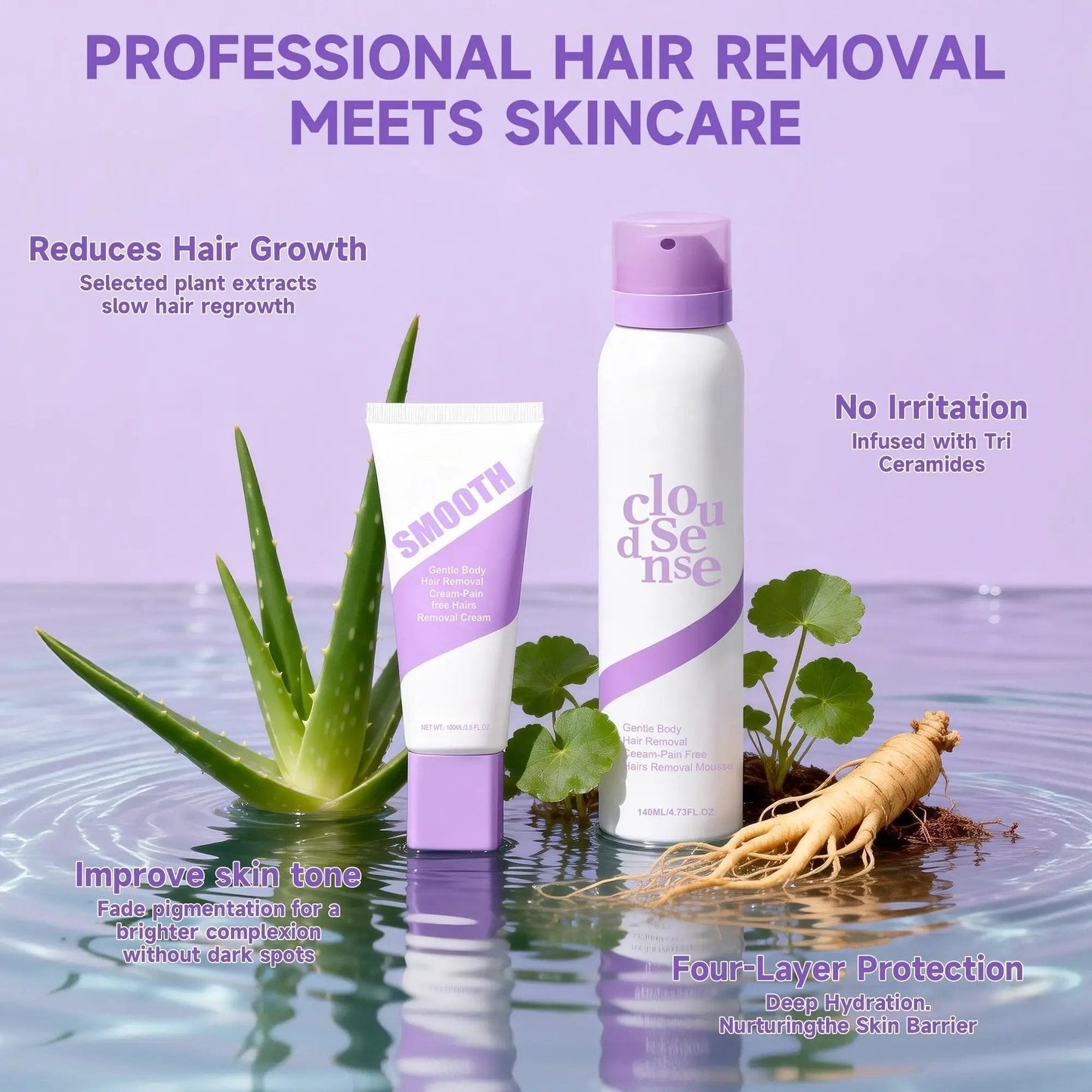 🤩50 % RABATT! 💖Sanftes & schmerzfreies Haarentfernungscreme-Duo für empfindliche Haut – Verabschieden Sie sich schmerzfrei von unerwünschten Haaren! 👋