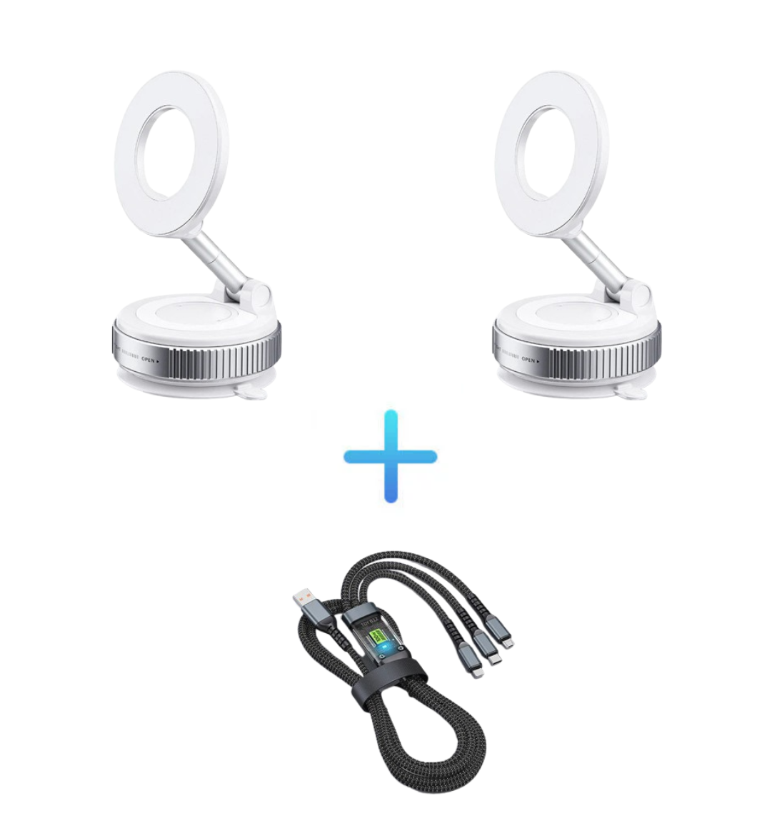 🔥📱Mehr kaufen mehr sparen🔄360° verstellbarer magnetischer Handyhalter mit Saugnapf