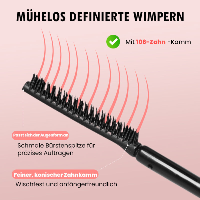 🔥 [Wasserfest & wischfest] Verlängernde, kräuselnde & lang anhaltende Wimperntusche 🔥