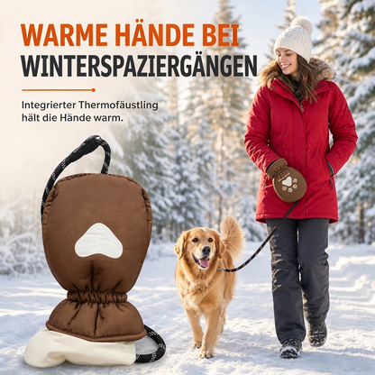 ❄️🐕 Kalte Hände beim Gassi gehen? – Jetzt 50% sparen! Winter-Hundeleine mit integriertem Handschuh – keine extra Handschuhe nötig, sicherer Halt & warme Hände bei Kälte ✨