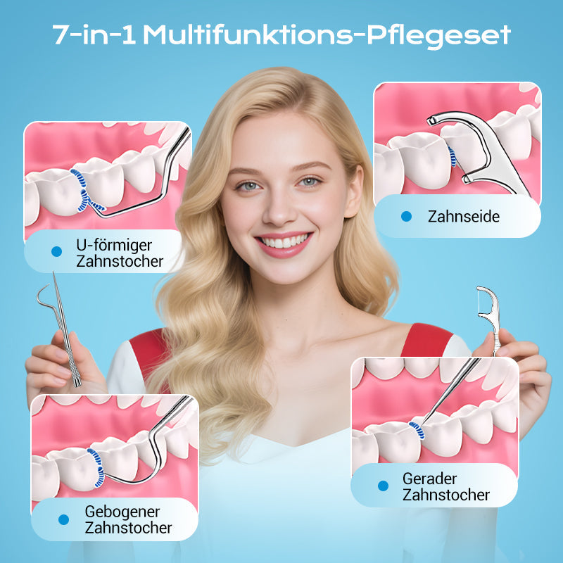 💥Halber Preis⚡Edelstahl-Zahnstocher-Set | Hygienisch & Langlebig 🦷✅
