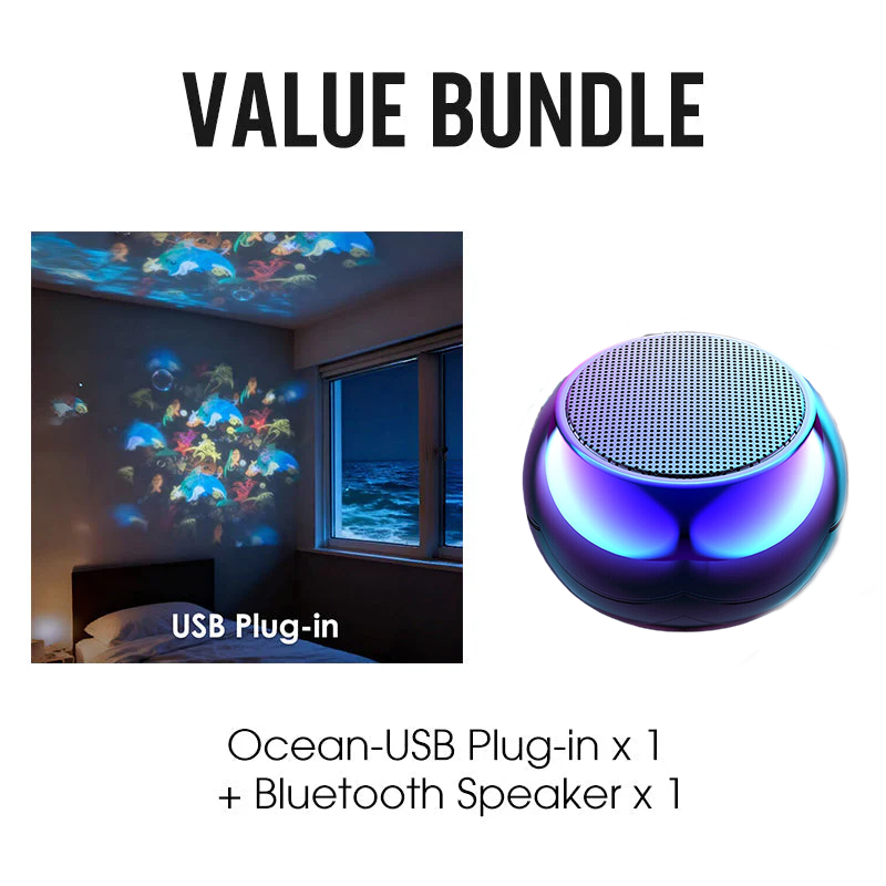 Dynamic Rotating LED Projector Light