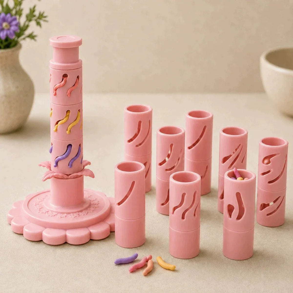 🌸 LIMITIERTES ANGEBOT 50% RABATT! ✨ DIY Tonblumen-Formwerkzeug – Modular, Press-Design, Kreatives Handwerk 🎨