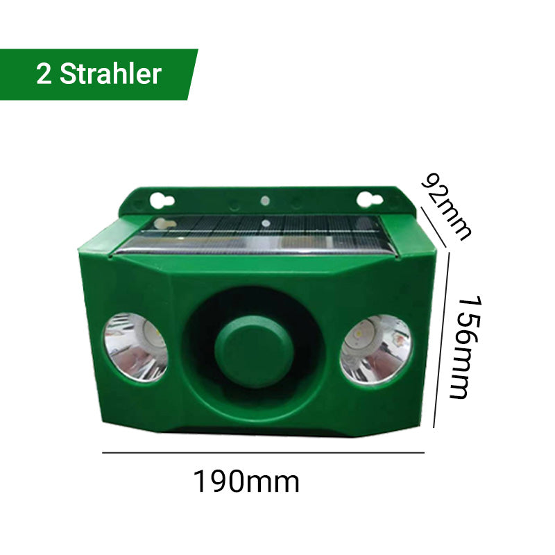 Solarbetriebene Tierabwehr-Warnlichter mit lautem Alarm