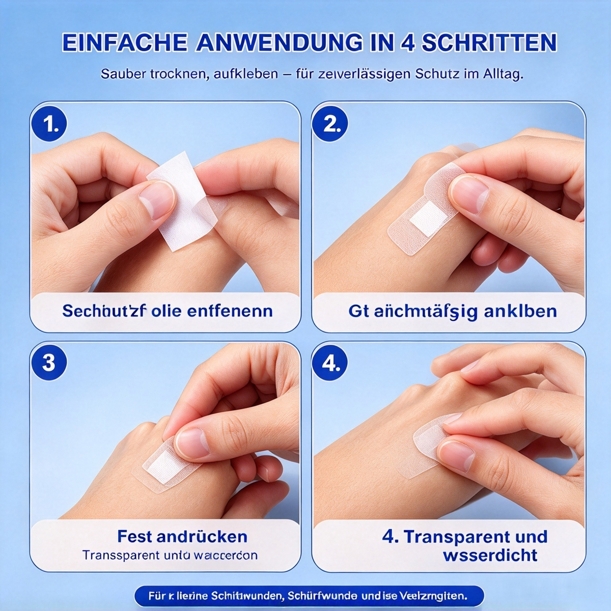 💧 Kleine Wunde & Wasser? Kein Problem! – Wasserfeste, atmungsaktive Wundpflaster – transparent, hautfreundlich & kaum spürbar – schützen zuverlässig bei Händewaschen, Duschen & unterwegs 🩹✨