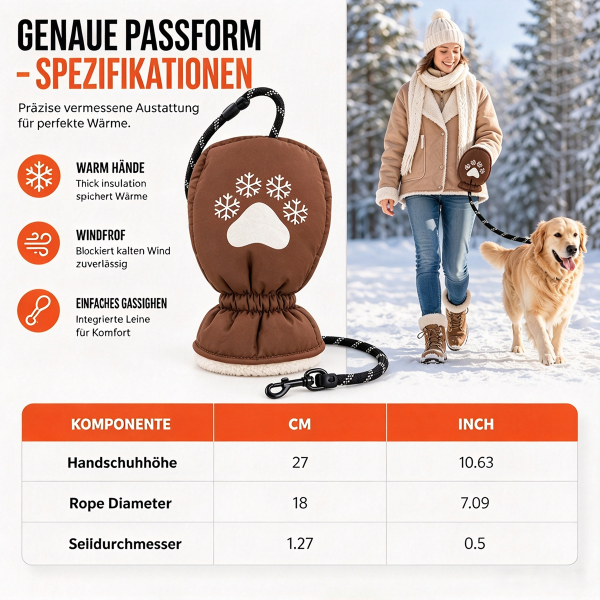 ❄️🐕 Kalte Hände beim Gassi gehen? – Jetzt 50% sparen! Winter-Hundeleine mit integriertem Handschuh – keine extra Handschuhe nötig, sicherer Halt & warme Hände bei Kälte ✨